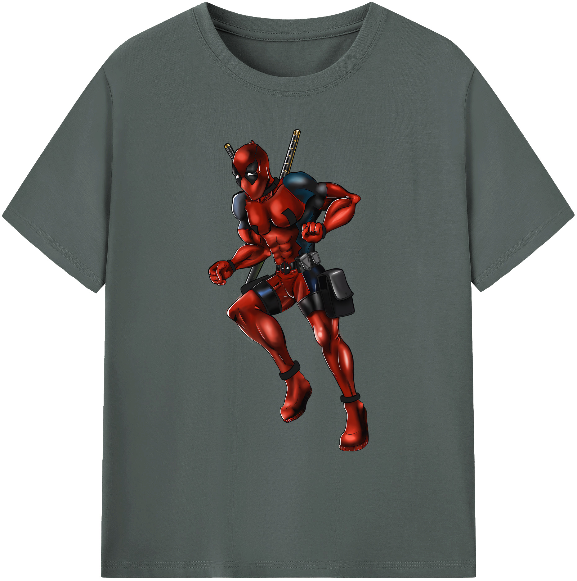 （画像用） Deadpool デッドプール 綿100％ メンズ半袖Tシャツ｜肌触りやわらか＆通気性